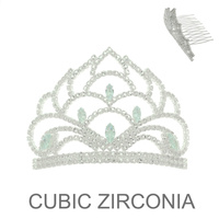 CZ CROWN COMB TIARA